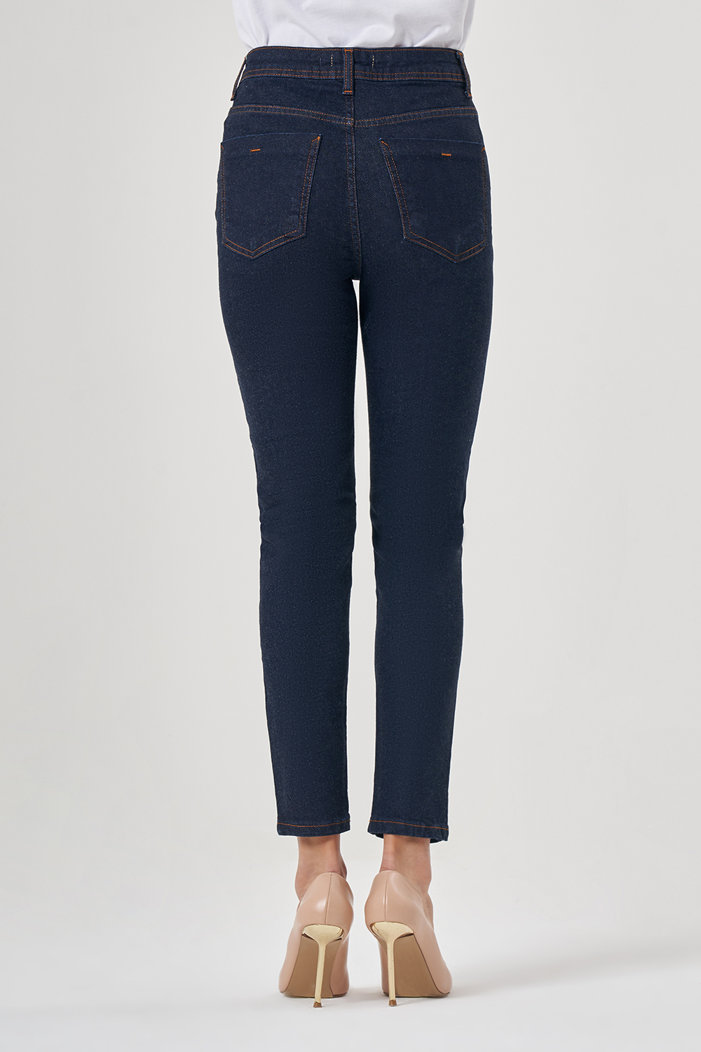Mizalle Koyu Lacivert Skinny Fit Denim Pantolon