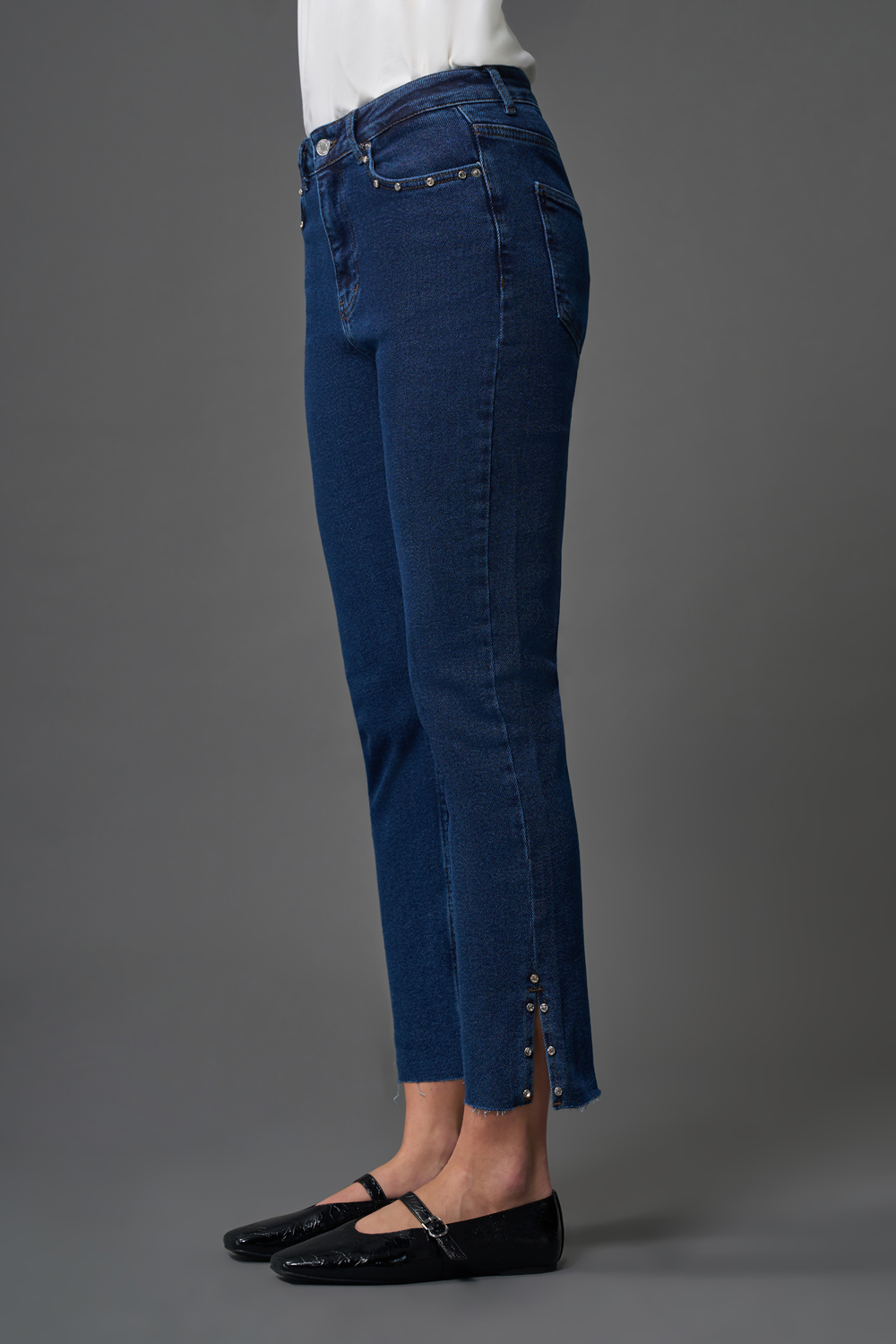 Flare Paça Denim İndigo Pantolon