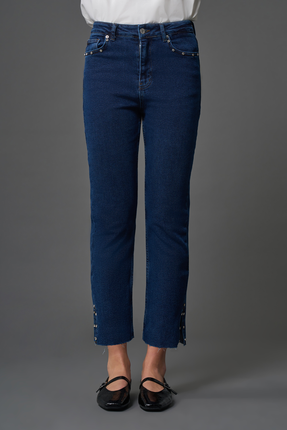 Flare Paça Denim İndigo Pantolon