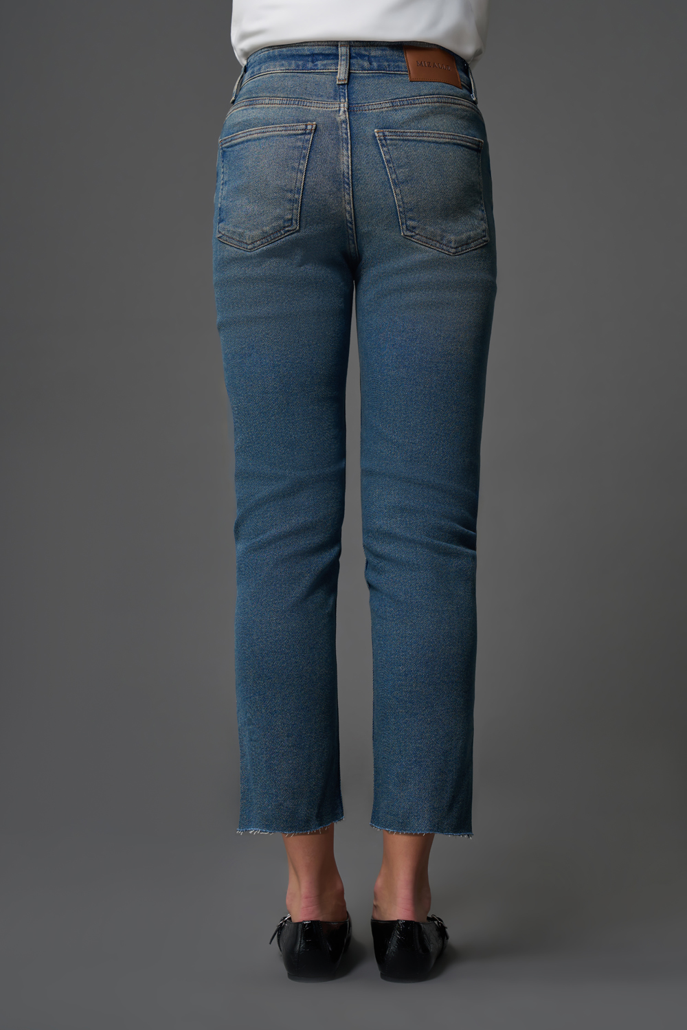 Flare Paça Denim O. Mavi Pantolon
