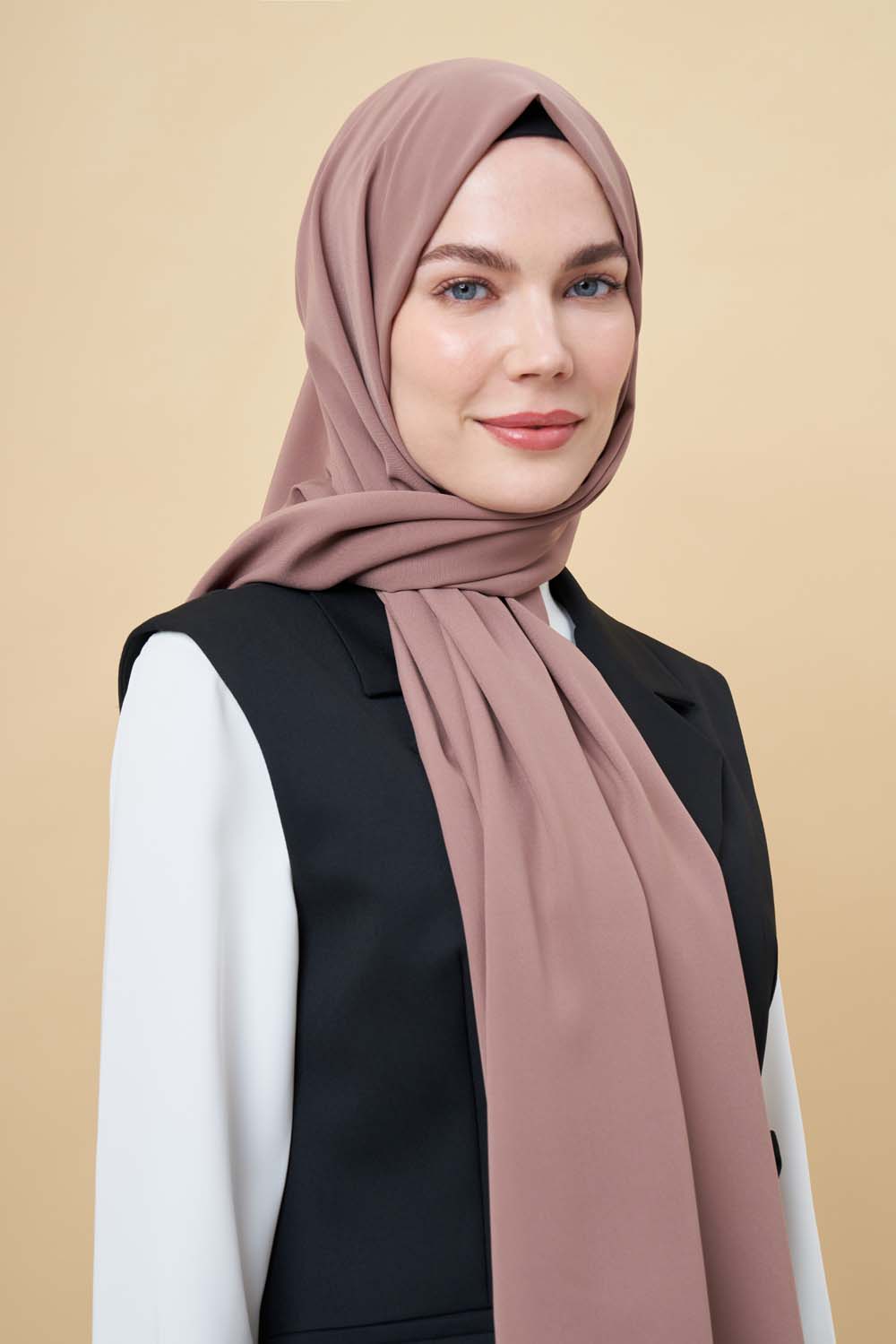 Mizalle Kahverengi Medine İpeği Şal