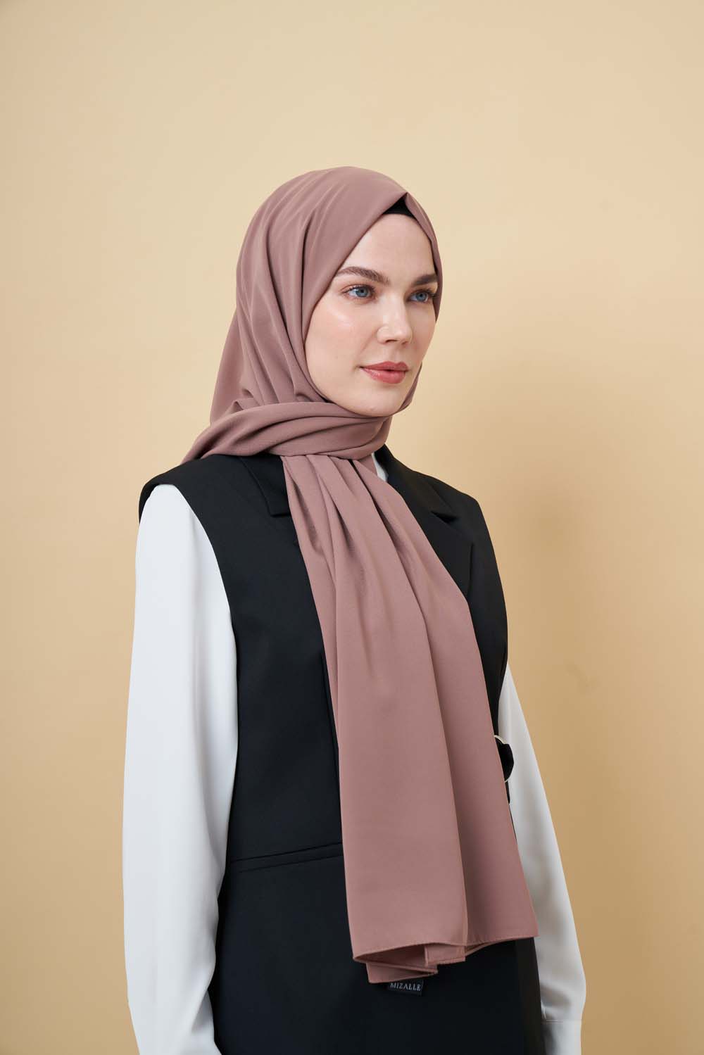 Mizalle Kahverengi Medine İpeği Şal