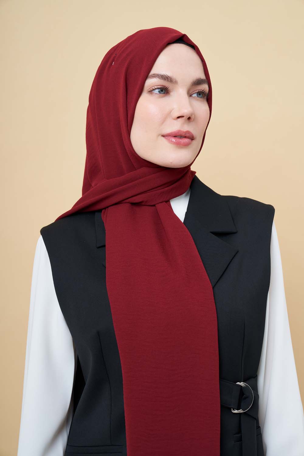 Mizalle Kırmızı Jazz Şal