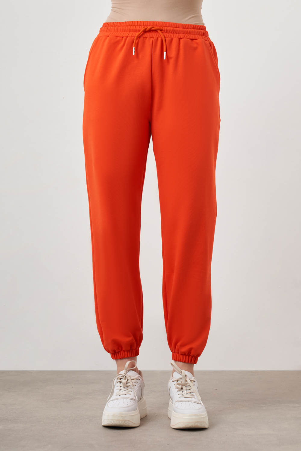 Mizalle Nar Çiçeği Pamuklu Jogger Pantolon