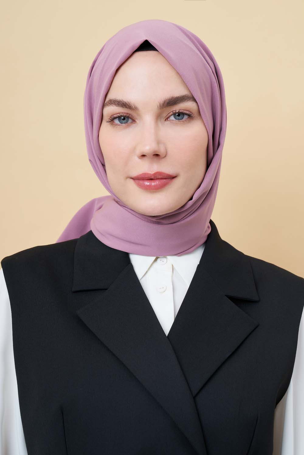 Mizalle Pudra Pembe Medine İpeği Şal