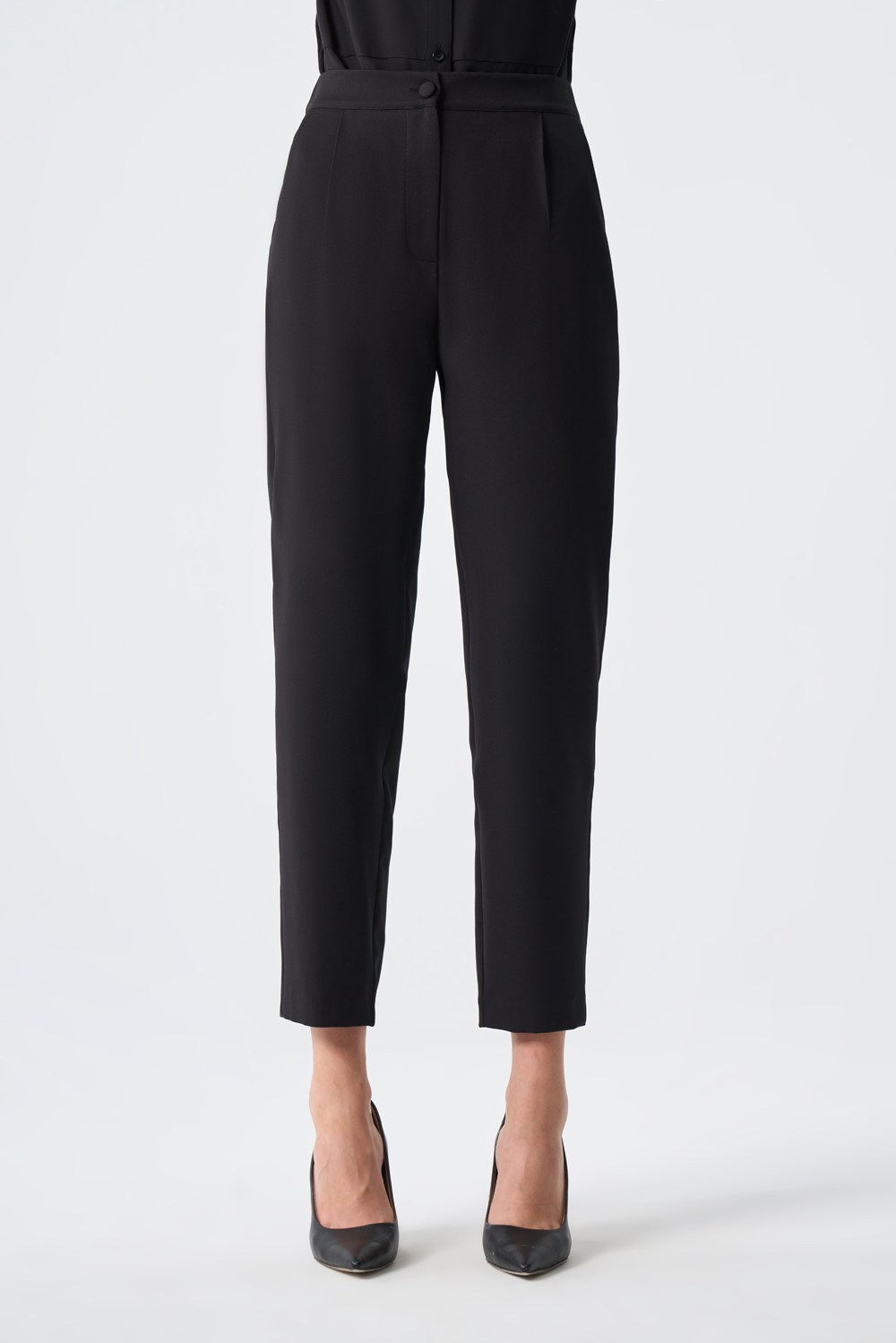 Mizalle Siyah Tek Pile Klasik Siyah Pantolon