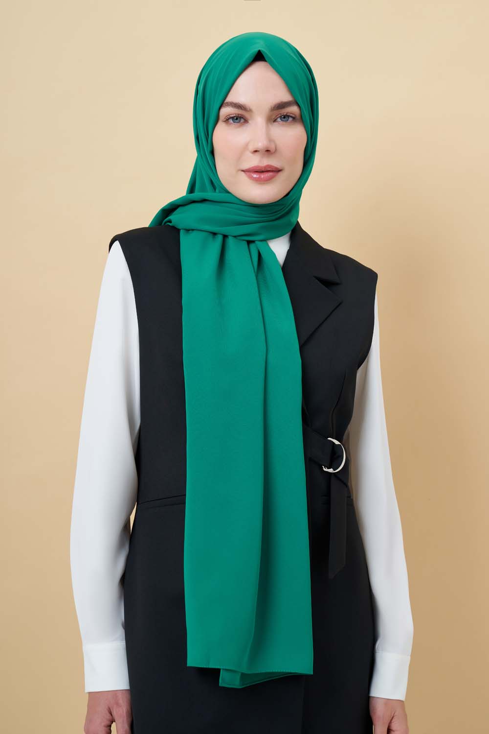 Mizalle Yeşil Medine İpeği Şal