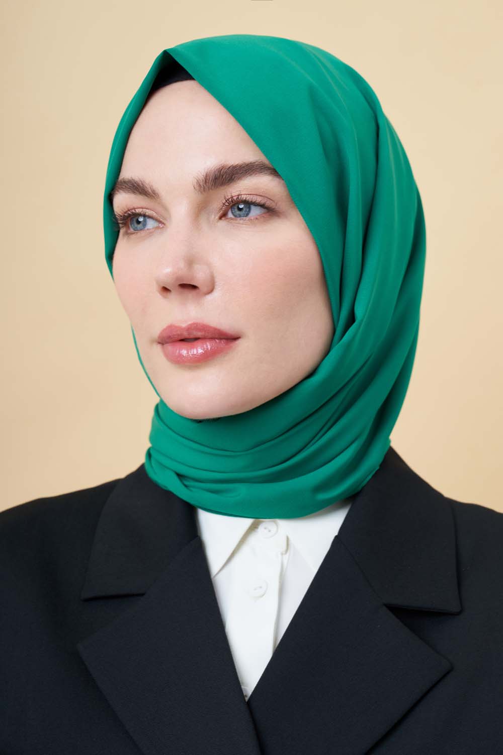 Mizalle Yeşil Medine İpeği Şal