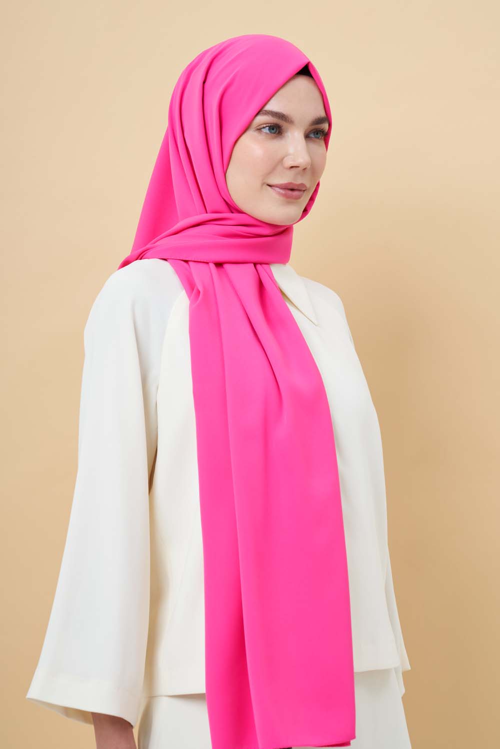 Mizalle Pembe Medine İpeği Şal