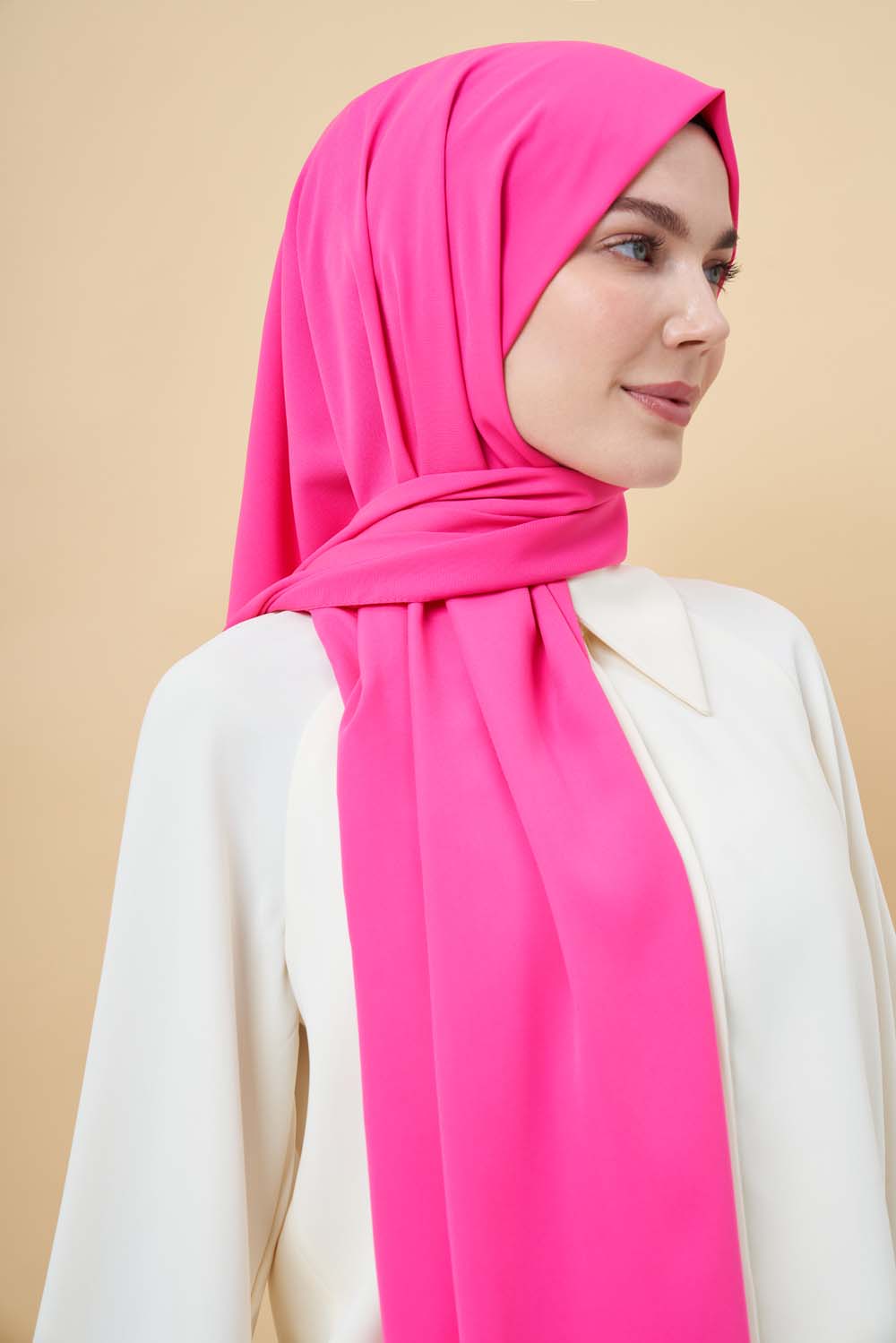 Mizalle Pembe Medine İpeği Şal