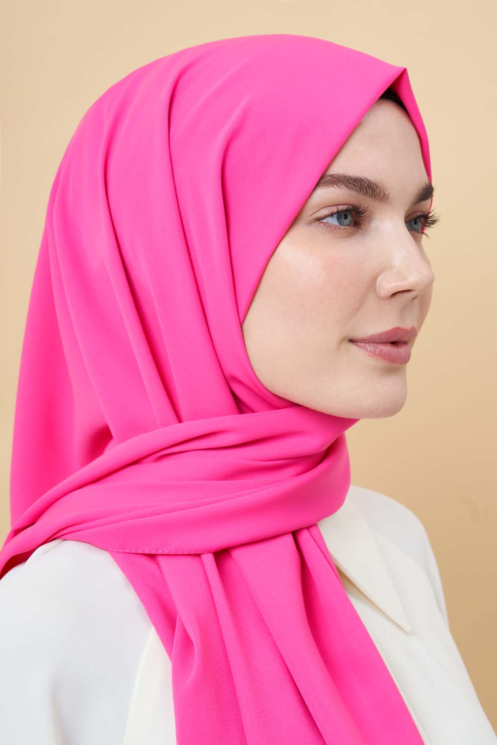 Mizalle Pembe Medine İpeği Şal