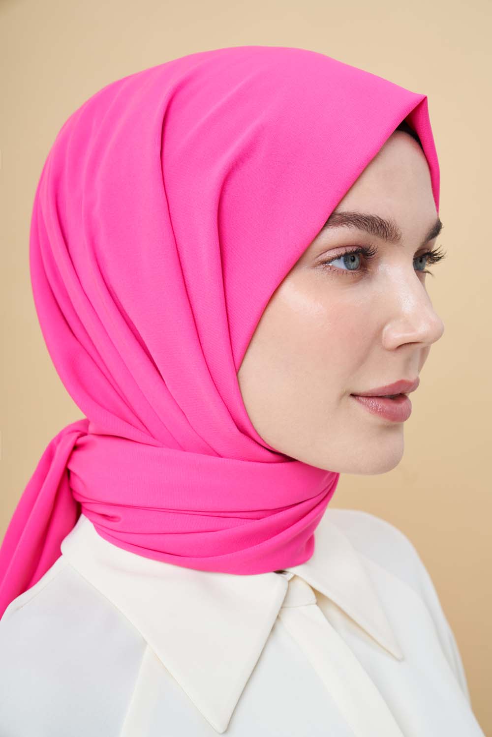 Mizalle Pembe Medine İpeği Şal