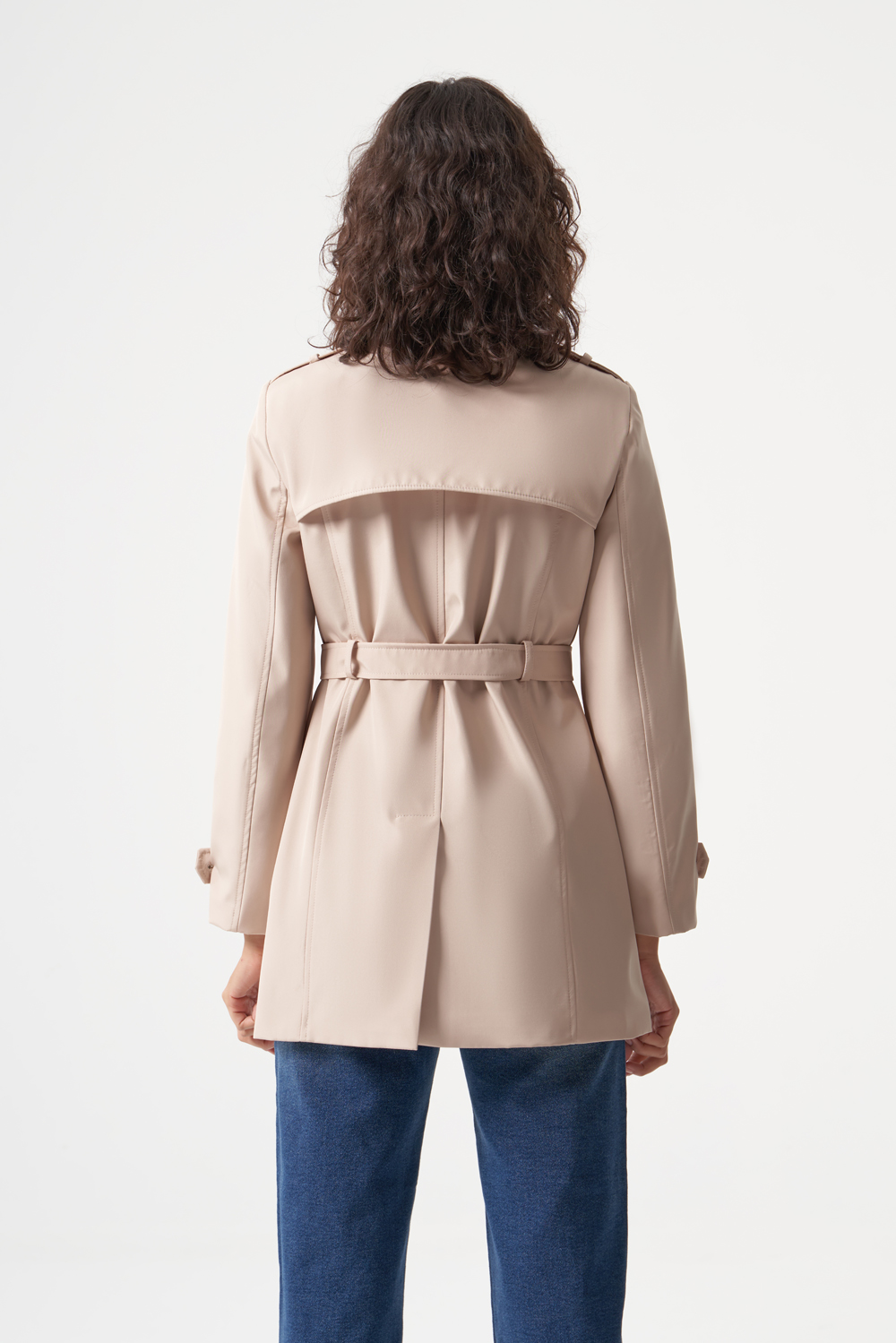Mizalle Taş Rengi Premium Mac Trençkot 