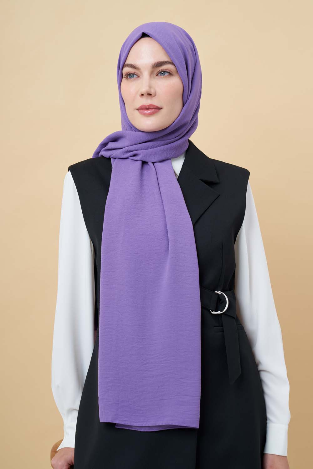 Mizalle Lila Jazz Şal