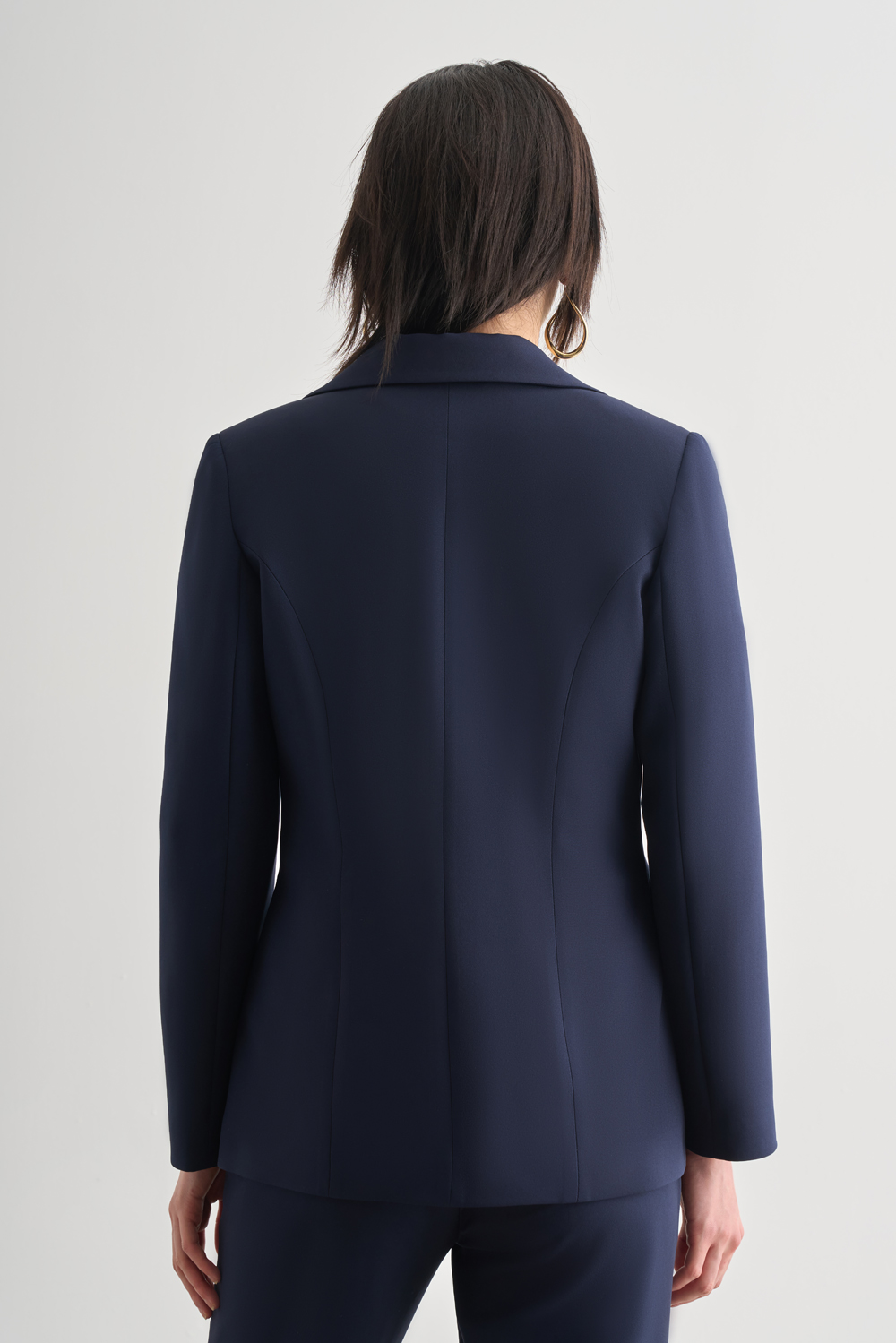 Mizalle Lacivert Tek Düğme Klasik Blazer Ceket