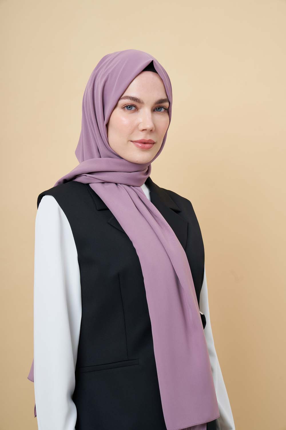 Mizalle Mor Medine İpeği Şal
