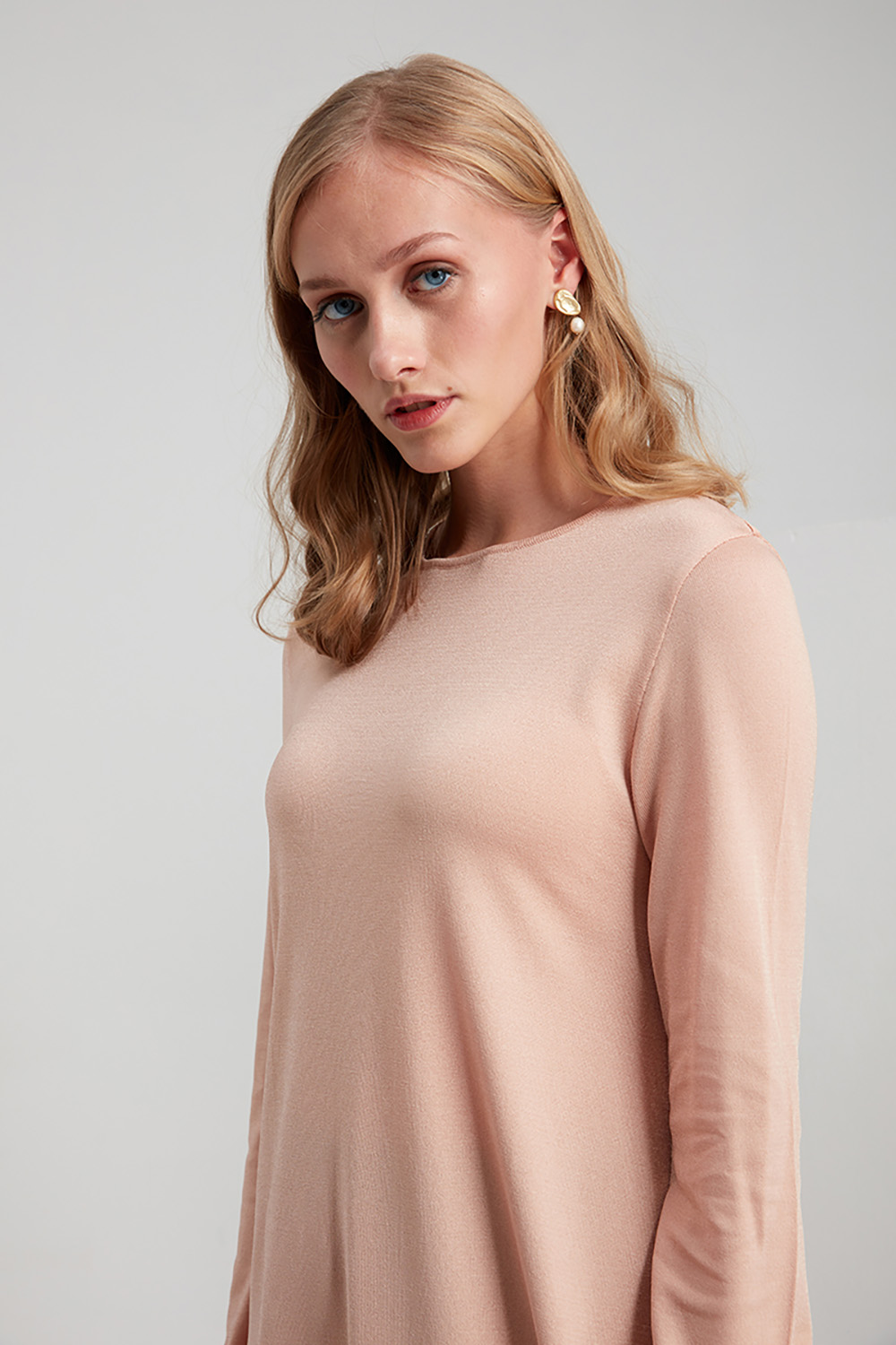 Şifon Garnili Rayon Bej Tunik